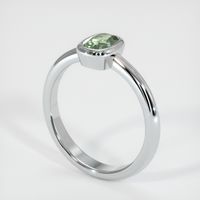 0.97 Ct. Sapphire Ring, 14K White Gold 3