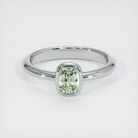 0.95 Ct. Sapphire Ring, 14K White Gold 1
