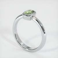 0.95 Ct. Sapphire Ring, 14K White Gold 2