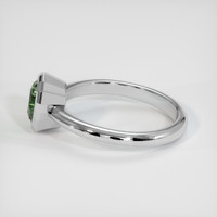 0.99 Ct. Green Sapphire Ring, 14K White Gold 4