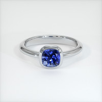 0.69 Ct. Sapphire Ring, 18K White Gold 1