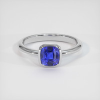 2.25 Ct. Sapphire Ring, 18K White Gold 1
