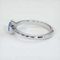 0.79 Ct. Sapphire Ring, 18K White Gold 4