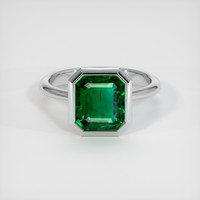 2.21 Ct. Emerald Ring, 18K White Gold 1