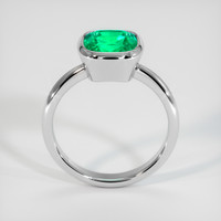 2.45 Ct. Emerald Ring, 18K White Gold 3
