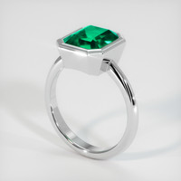 2.58 Ct. Emerald Ring, 18K White Gold 2