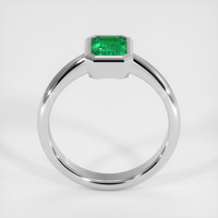 Men's Emerald Ring 0.74 Ct. 18K White Gold Preview