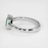 0.74 Ct. Emerald  Ring - 18K White Gold