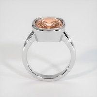 5.19 Ct. Padparadscha Sapphire Ring, 18K White Gold 3
