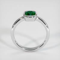 1.37 Ct. Green Sapphire Ring, 18K White Gold 3