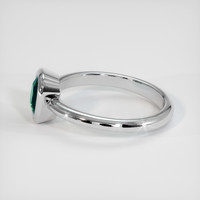 1.37 Ct. Green Sapphire Ring, 18K White Gold 4