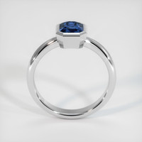 2.02 Ct. Blue Sapphire Ring, 18K White Gold 3