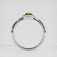 2.19 Ct. Green Sapphire Ring, 18K White Gold 3