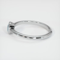 0.52 Ct. Sapphire Ring, 18K White Gold 4