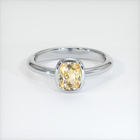 1.45 Ct. Sapphire Ring, 18K White Gold 1