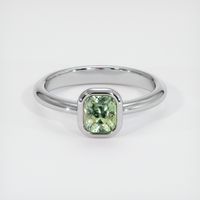 1.06 Ct. Sapphire Ring, 18K White Gold 1