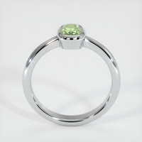 0.95 Ct. Yellowish Green Sapphire Ring, 18K White Gold 3