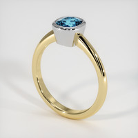 1.85 Ct. Gemstone Ring, 14K White & Yellow 2