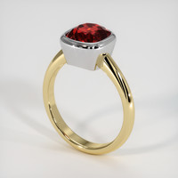 3.10 Ct. Gemstone Ring, 14K White & Yellow 2