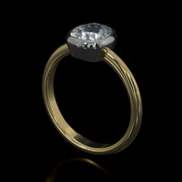 1.18 Ct. Gemstone Ring, 14K White & Yellow 2