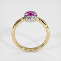 1.00 Ct. Sapphire Ring, 14K White & Yellow 3