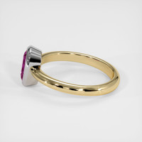 1.00 Ct. Sapphire Ring, 14K White & Yellow 4