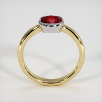 1.31 Ct. Ruby Ring, 14K White & Yellow 3