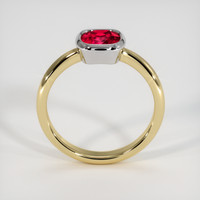 1.12 Ct. Ruby Ring, 14K White & Yellow 3