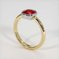 1.50 Ct. Ruby Ring, 14K White & Yellow 2