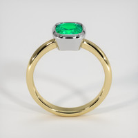 1.50 Ct. Emerald Ring, 18K White & Yellow 3