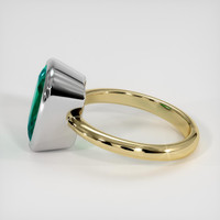 4.49 Ct. Emerald Ring, 18K White & Yellow 4