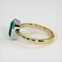 1.84 Ct. Emerald Ring, 18K White & Yellow 4