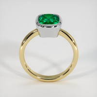 2.28 Ct. Emerald Ring, 18K White & Yellow 3