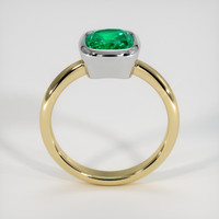2.04 Ct. Emerald Ring, 18K White & Yellow 3