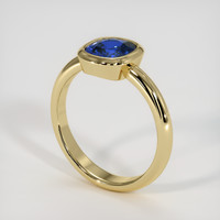 1.01 Ct. Blue Sapphire Ring, 10K Yellow Gold 2