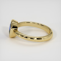 1.01 Ct. Blue Sapphire Ring, 10K Yellow Gold 4