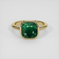 5.22 Ct. Tsavorite Garnet Ring, 10K Yellow Gold 1