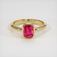 1.70 Ct. Pinkish Red Ruby Ring, 10K Yellow Gold 1