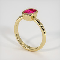 1.70 Ct. Pinkish Red Ruby Ring, 10K Yellow Gold 2