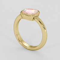 2.01 Ct. Padparadscha Sapphire Ring, 10K Yellow Gold 2