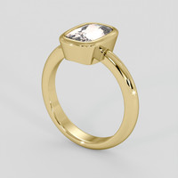 2.04 Ct. Peach Sapphire Ring, 10K Yellow Gold 2