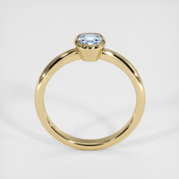 0.94 Ct. Greyish Blue Sapphire Ring, 10K Yellow Gold 3