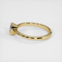 0.94 Ct. Greyish Blue Sapphire Ring, 10K Yellow Gold 4