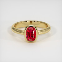 1.09 Ct. Ruby Ring, 14K Yellow Gold 1