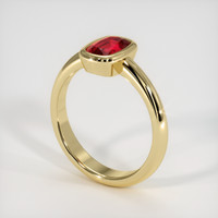 1.09 Ct. Ruby Ring, 14K Yellow Gold 2