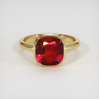 4.01 Ct. Ruby Ring, 14K Yellow Gold 1