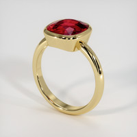 4.01 Ct. Ruby Ring, 14K Yellow Gold 2