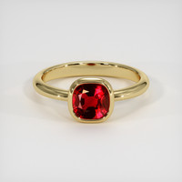 1.12 Ct. Ruby Ring, 14K Yellow Gold 1