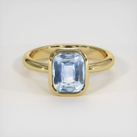2.99 Ct. Sapphire Ring, 14K Yellow Gold 1