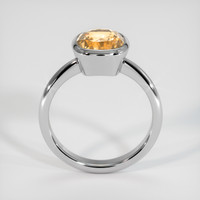 4.56 Ct. Peach Sapphire Ring, 14K Yellow Gold 3